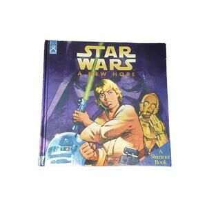 Star Wars A New Hope Fun Works Shimmer Book | Hardcover | May The Force Be w.  U
